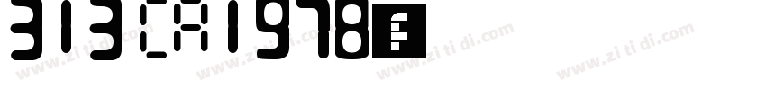 313 CA1978字体字体转换
